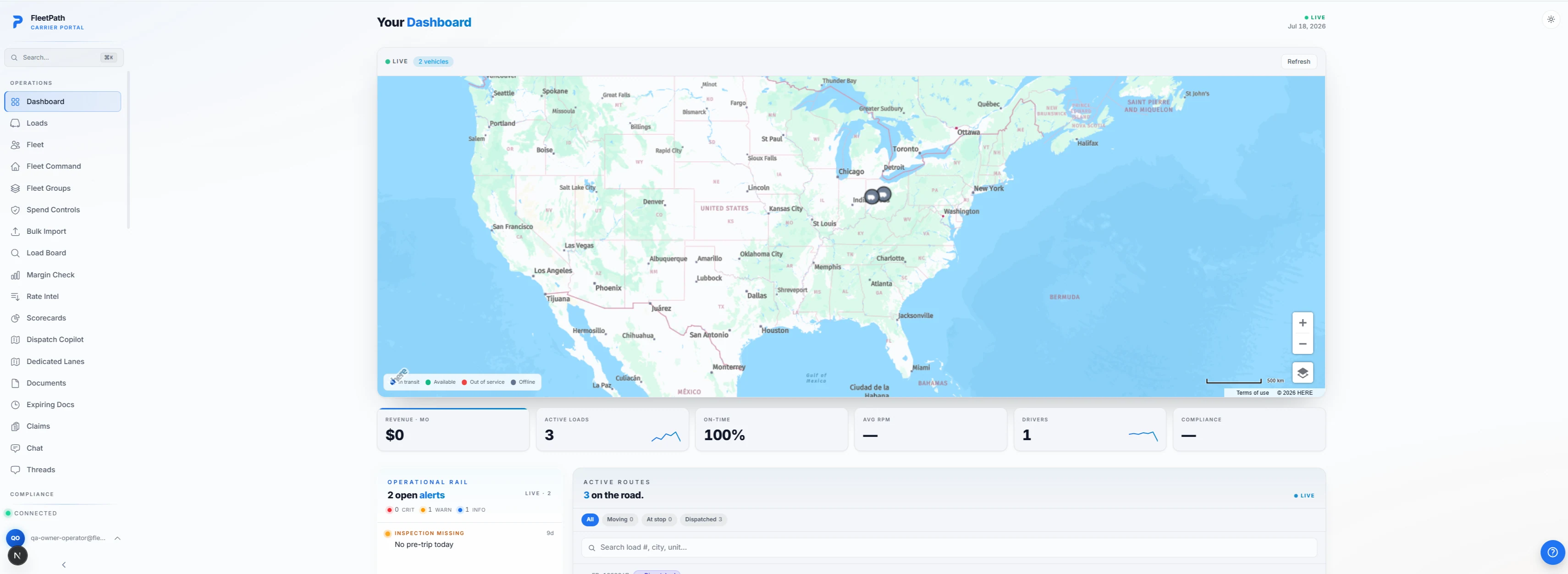 FleetPath web command center